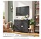 Dresser for Bedroom with Eight Drawers, Dresser, Chest of Drawers, and Wide Fabric Storage and Organization The nursery, living room, hallway, and closet Black Wood Grain Print in Charcoal